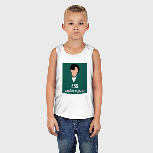 Детская майка Squid game 456 / Белый – фото 5