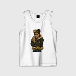 Майка детская хлопок XXXTentacion мультяшка, цвет: белый