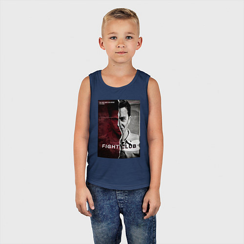 Детская майка Тайлер и Джек / Тёмно-синий – фото 5