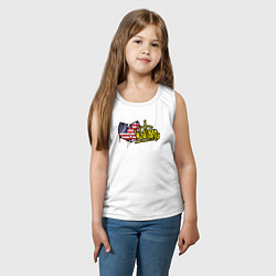 Майка детская хлопок USA Wu-Tang, цвет: белый — фото 2