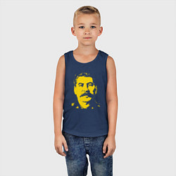 Майка детская хлопок Сталин СССР, цвет: тёмно-синий — фото 2