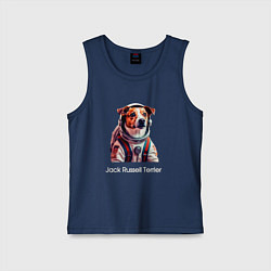 Детская майка Jack Russell Terrier в скафандре