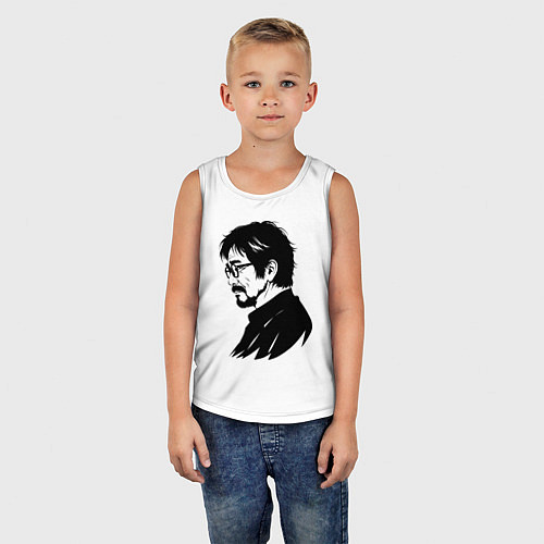 Детская майка Хаяо Миядзаки в профиль / Белый – фото 5