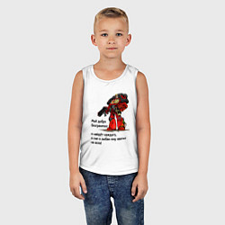 Майка детская хлопок Добро империума человечества, цвет: белый — фото 2