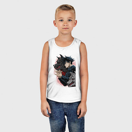 Детская майка Фушигуро Мегуми / Белый – фото 5