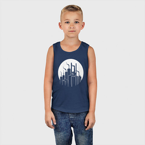 Детская майка Лунный завод / Тёмно-синий – фото 5