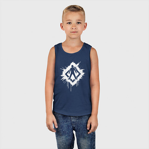 Детская майка Главная дорога человеку / Тёмно-синий – фото 5