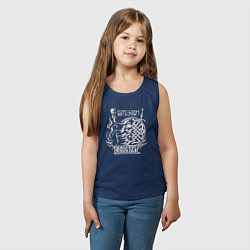 Майка детская хлопок Быть добру - воин Евпатий Коловрат, цвет: тёмно-синий — фото 2