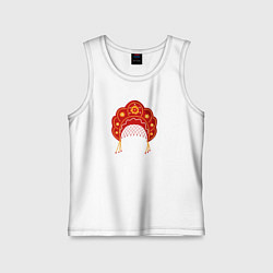 Детская майка Старинный русский головной убор кокошник