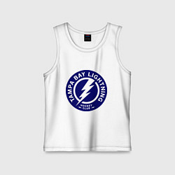 Майка детская хлопок HC Tampa Bay Lightning, цвет: белый