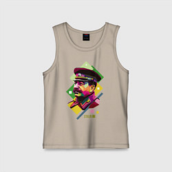 Майка детская хлопок Stalin Art, цвет: миндальный