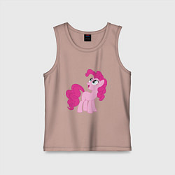 Майка детская хлопок Пони Пинки Пай, цвет: пыльно-розовый