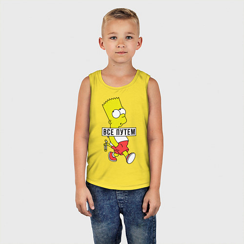 Детская майка Барт Симпсон: Все путем / Желтый – фото 5