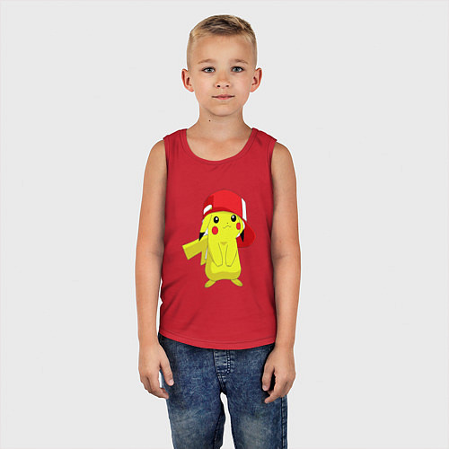 Детская майка Пикачу / Красный – фото 5