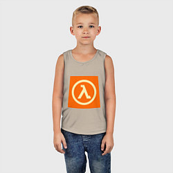 Майка детская хлопок Half-Life, цвет: миндальный — фото 2