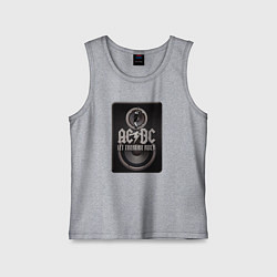 Майка детская хлопок AC/DC: Let there be rock, цвет: меланж