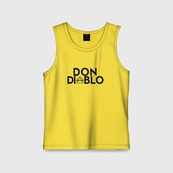 Майка детская хлопок Don Diablo, цвет: желтый