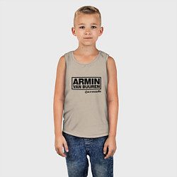 Майка детская хлопок Armin van Buuren, цвет: миндальный — фото 2