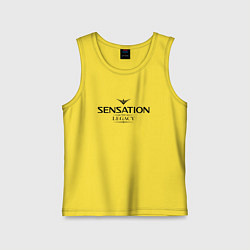 Майка детская хлопок Sensation: The Legacy, цвет: желтый