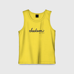 Майка детская хлопок Jackson Guitars, цвет: желтый
