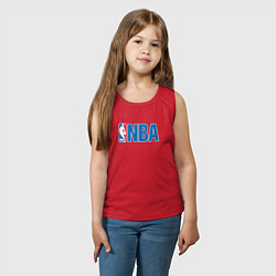 Майка детская хлопок NBA, цвет: красный — фото 2