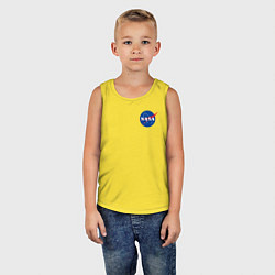 Майка детская хлопок NASA, цвет: желтый — фото 2