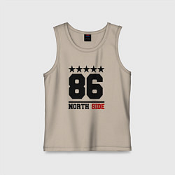 Майка детская хлопок 86 north side, цвет: миндальный