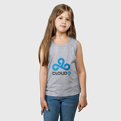 Майка детская хлопок Cloud9, цвет: меланж — фото 2
