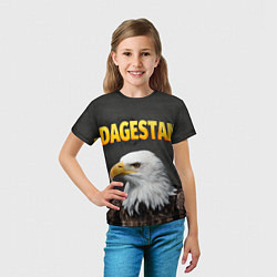 Футболка детская Dagestan Eagle, цвет: 3D-принт — фото 2