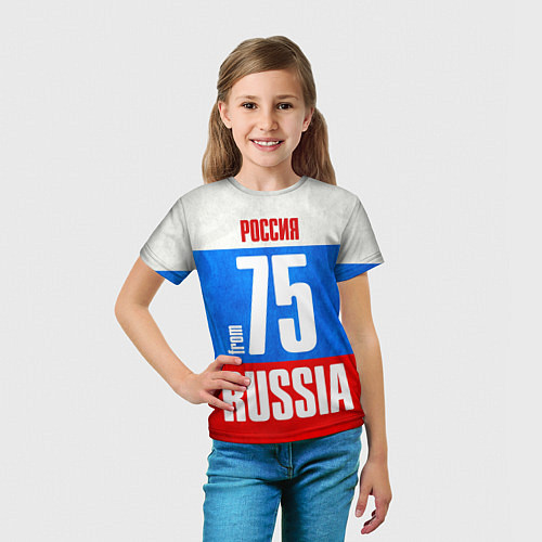Детская футболка Russia: from 75 / 3D-принт – фото 5
