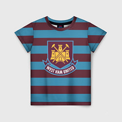 Футболка детская West Ham United FC, цвет: 3D-принт