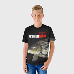 Футболка детская The best fisherman, цвет: 3D-принт — фото 2