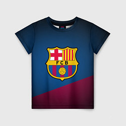 Футболка детская FCB Barcelona, цвет: 3D-принт