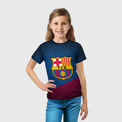 Детская футболка FCB Barcelona / 3D-принт – фото 5