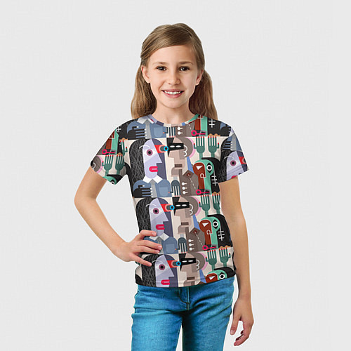 Детская футболка Импрессионизм 16 / 3D-принт – фото 5