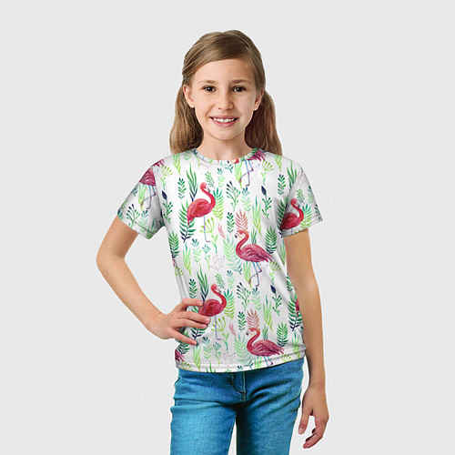 Детская футболка Цветы и бабочки 2 / 3D-принт – фото 5