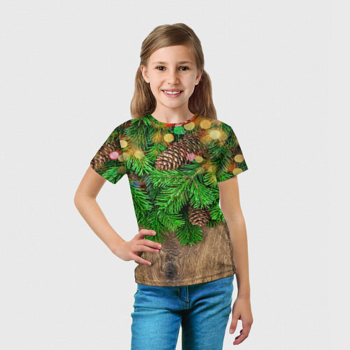 Детская футболка Елка / 3D-принт – фото 5