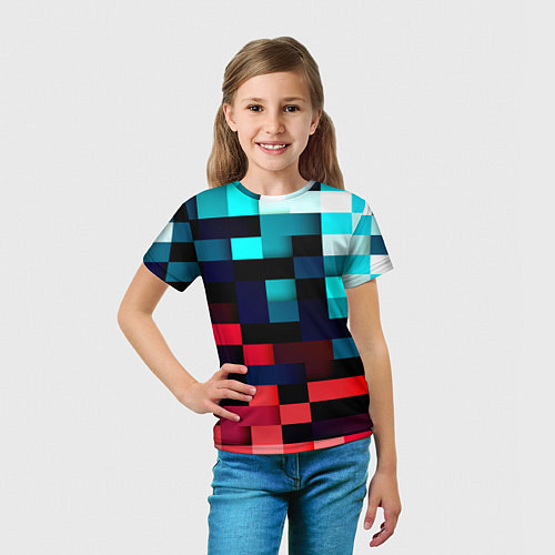 Детская футболка Pixel Color / 3D-принт – фото 5