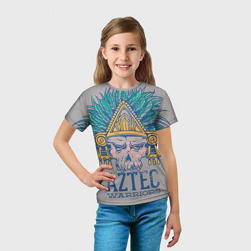 Детская футболка Aztec Warriors / 3D-принт – фото 5