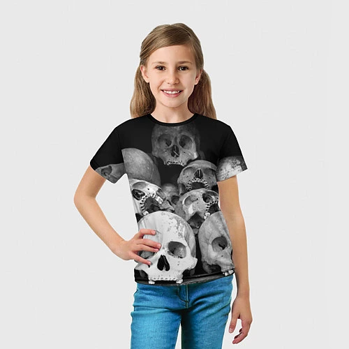Детская футболка Черепа / 3D-принт – фото 5