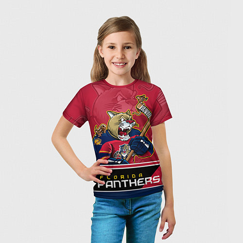 Детская футболка Florida Panthers / 3D-принт – фото 5