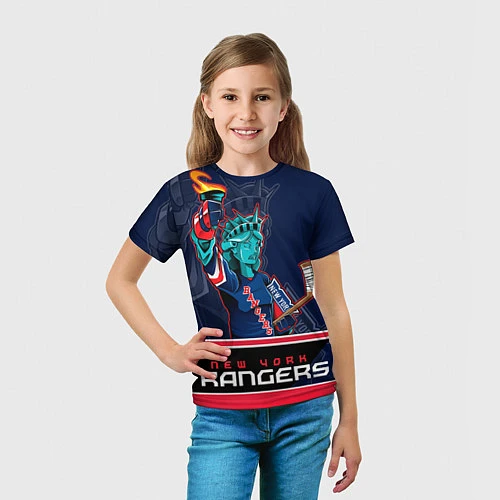 Детская футболка New York Rangers / 3D-принт – фото 5
