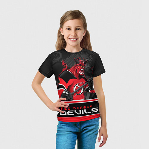 Детская футболка New Jersey Devils / 3D-принт – фото 5