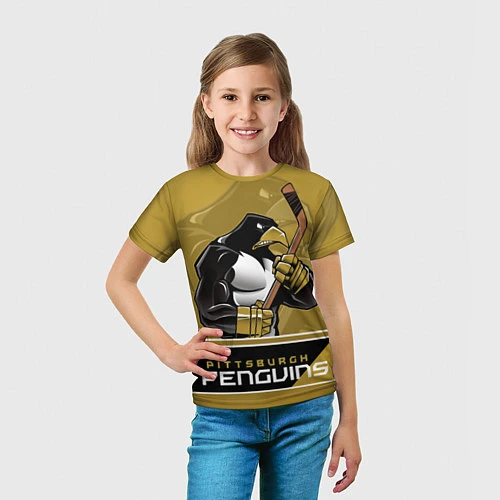 Детская футболка Pittsburgh Penguins / 3D-принт – фото 5