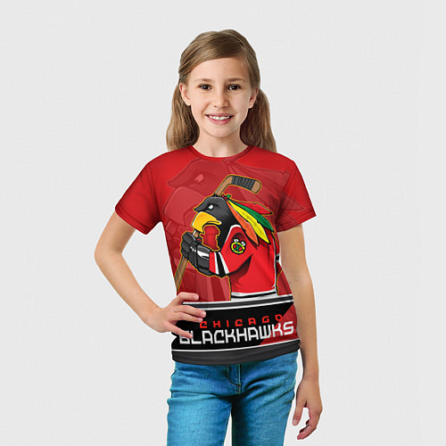 Детская футболка Chicago Blackhawks / 3D-принт – фото 5