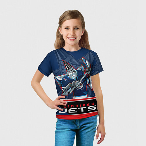 Детская футболка Winnipeg Jets / 3D-принт – фото 5