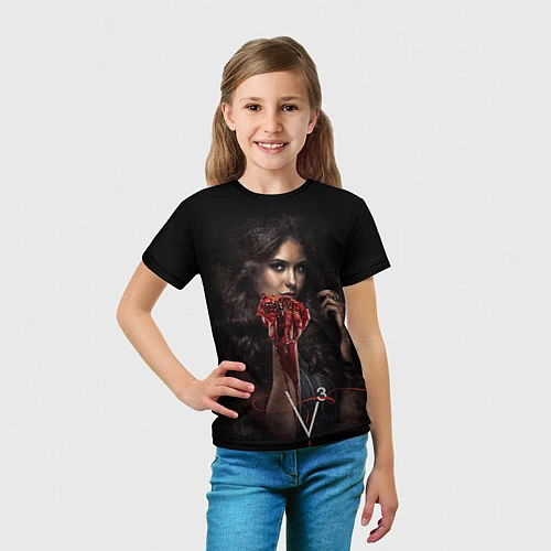 Детская футболка Elena Gilbert V3 / 3D-принт – фото 5