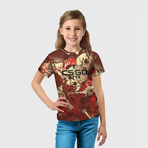 Детская футболка Cs:go - Styx Famas style / 3D-принт – фото 5