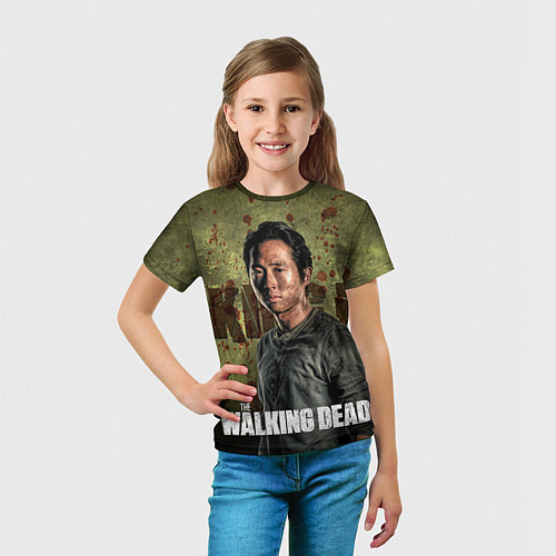 Детская футболка Ходячие мертвецы: Гленн / 3D-принт – фото 5