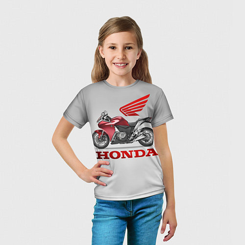 Детская футболка Honda 2 / 3D-принт – фото 5